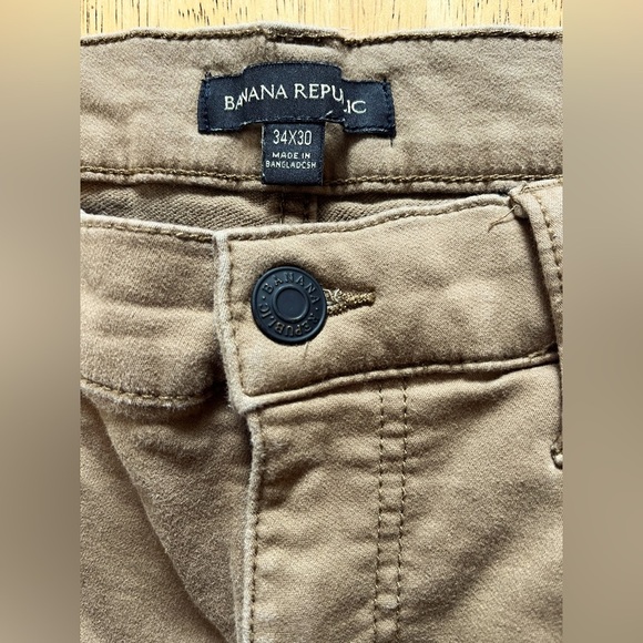 Banana Republic Men's Brown Solid Slim Jeans 34x30 - Picture 7 of 9